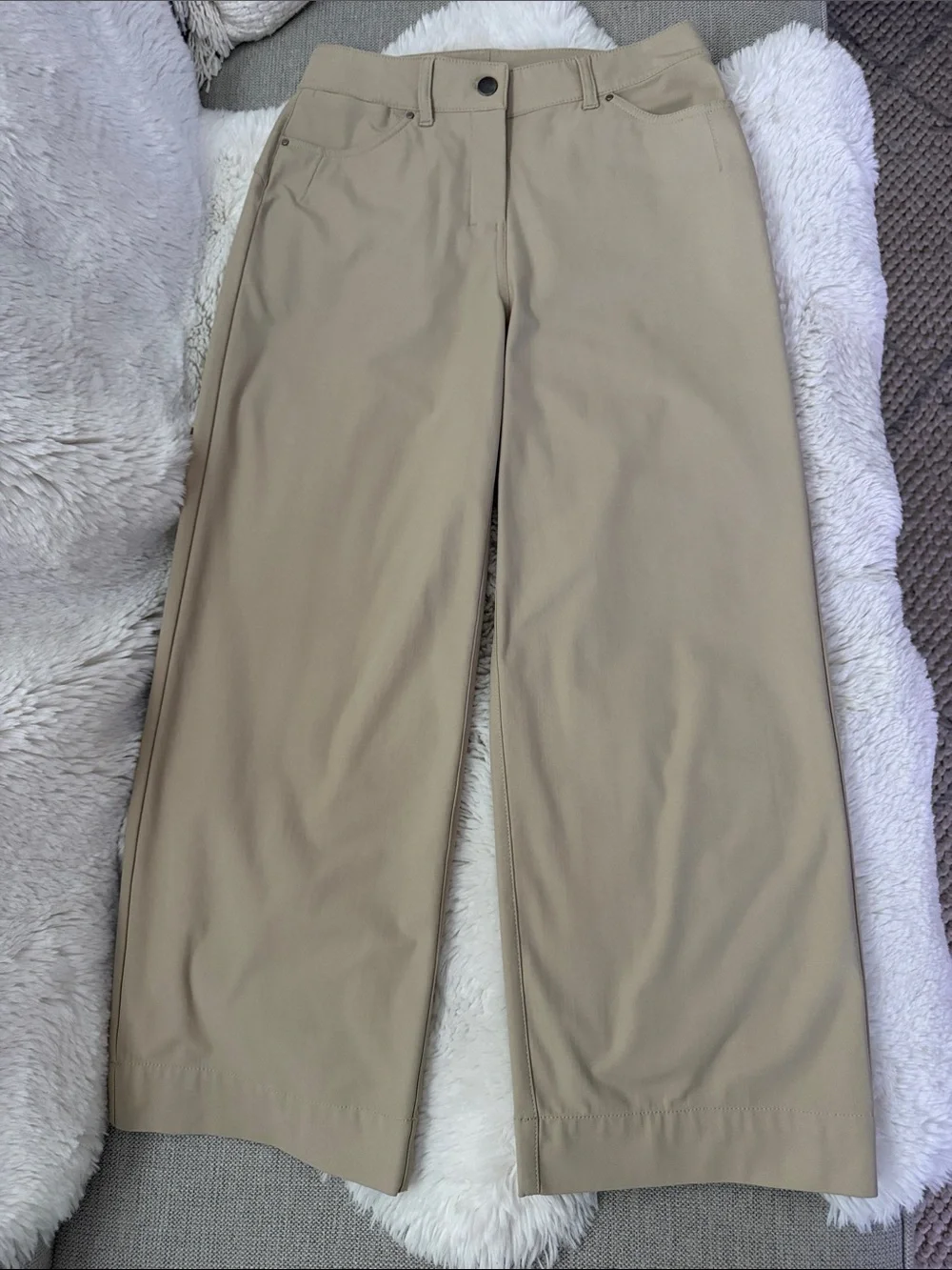 Lululemon City Sleek 5-Pocket Wide-Leg Pants in Trench (Size 26, 25” Inseam